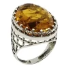 Cognac Amber Unisex Ring