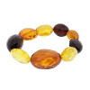 Faceted Multi-Color Amber Stretch Bracelet