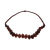 Faceted Cherry Genuine Baltic Amber Necklace 20"