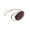 Cherry Amber Modern Open Cuff Bracelet