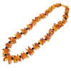 Multicolor Amber Beaded Necklace 21"