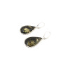 Green Amber Sterling Silver Earrings
