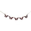 Cherry Butterfly Amber Sterling Silver Necklace