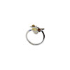 Multi-Color Amber Flower/Bee Adjustable Ring