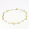 Citrine Amber .925 Silver Link Bracelet