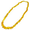 Citrine Color Amber Polished Necklace 28"