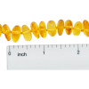 Citrine Color Amber Polished Necklace 28"