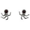 Baltic Amber Sterling Silver "Octopus" Earrings. Amber Jewelry