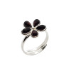 Cherry Amber "Flower" Adjustable Ring