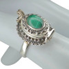 Malachite Sterling Silver Locket Ring