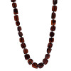 Cherry Amber Beaded Necklace 19"