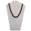 Cherry Amber Beaded Necklace 19"