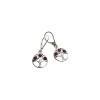 Tree of Life Cherry Amber Sterling Silver Earrings