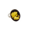 Amber Cameo/Intaglio Lady Adjustable Ring