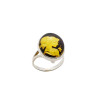Amber Cameo/Intaglio Lady Adjustable Ring