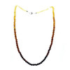 Matte Finish Amber "Rainbow" Necklace For Pendants 18"