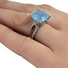 Aquamarine / Sterling Silver Ring