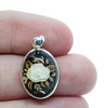 Carved Rose Amber Cameo / Intaglio Pendant