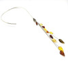 Multi Color Amber Sterling Silver Designer Necklace