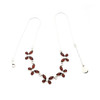 Cherry Amber Five Butterflies Necklace