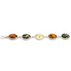Multicolor Amber Oval Link/Tennis Bracelet