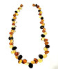 Multi-color Baltic Amber Necklace 18''