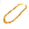 Cognac Amber Baby/Teething Necklace, SCREW CLASP 12"-13"