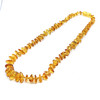 Cognac Amber Baby/Teething Necklace, SCREW CLASP 12"-13"
