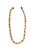 Multicolor Amber Beaded Choker Necklace 15‚Ä≥