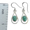 Malachite¬† Sterling Silver Earrings On Hooks
