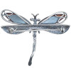 Dragonfly Amber Sterling Silver Pin/Pendant/Brooch