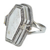 Coffin Locket/Poison Sterling Silver Ring
