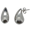 Teardrop Sterling Silver Stud Earrings