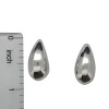 Teardrop Sterling Silver Stud Earrings