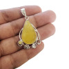 Handmade Pendant / Butterscotch Amber & Sterling Silver