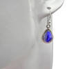 Lapis Sterling Silver Earrings On Hooks ---