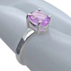 Faceted Classic Oval Amethyst Sterling Silver Ring