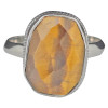 Faceted Tiger Eye Sterling Silver Ring