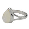 Classic Chunky Moonstone Teardrop Sterling Silver Ring