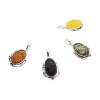 Handmade Cherry Amber Sterling Silver Pendant