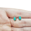 Howlite Sterling Silver Stud Earrings ..
