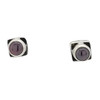 Garnet Sterling Silver Stud Earrings ....