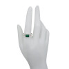 Green Onyx Sterling Silver Ring