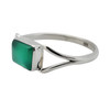 Green Onyx Sterling Silver Ring