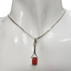 Red Onyx Sterling Silver Pendant ....