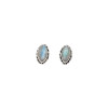 Labradorite Sterling Silver Stud Earrings --