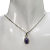 Lapis Silver Pendant ----