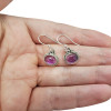 Amethyst Sterling Silver Dangle Earrings