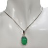 Green Onyx Sterling Silver Pendant (P-GO-5291)