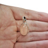 Rose Quartz Sterling Silver Pendant